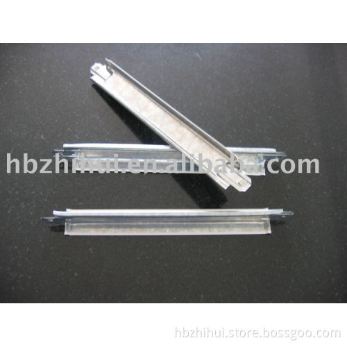 Suspended ceiling system , Tee grid system , main and cross tee and wall angle